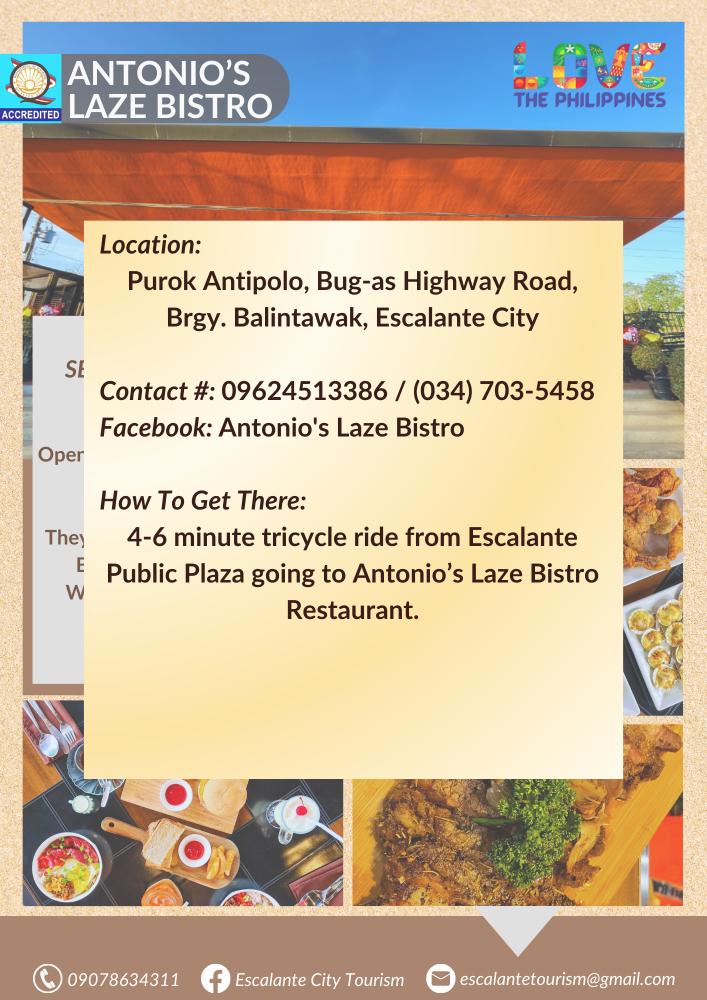 7_ANTONIO_S LAZE BISTRO Back